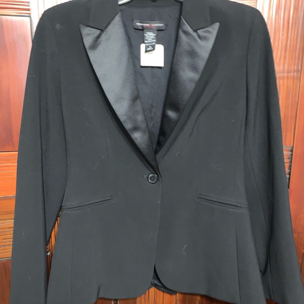 Black blazer jacket with pockets